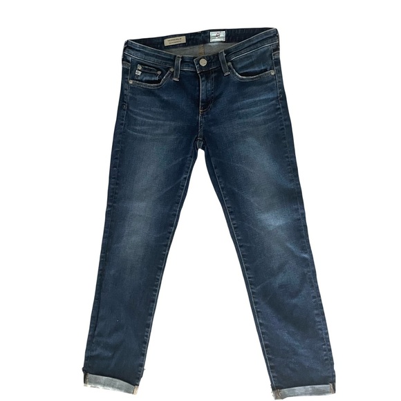 AG Adriano Goldschmied The Stevie Roll Up Slim Straight Jeans Size 27 - Picture 1 of 12